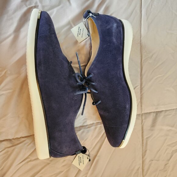 Cole Haan NWT Grand Ambition Lace Up Suede Sneaker Loafer Oxford - Picture 2 of 12